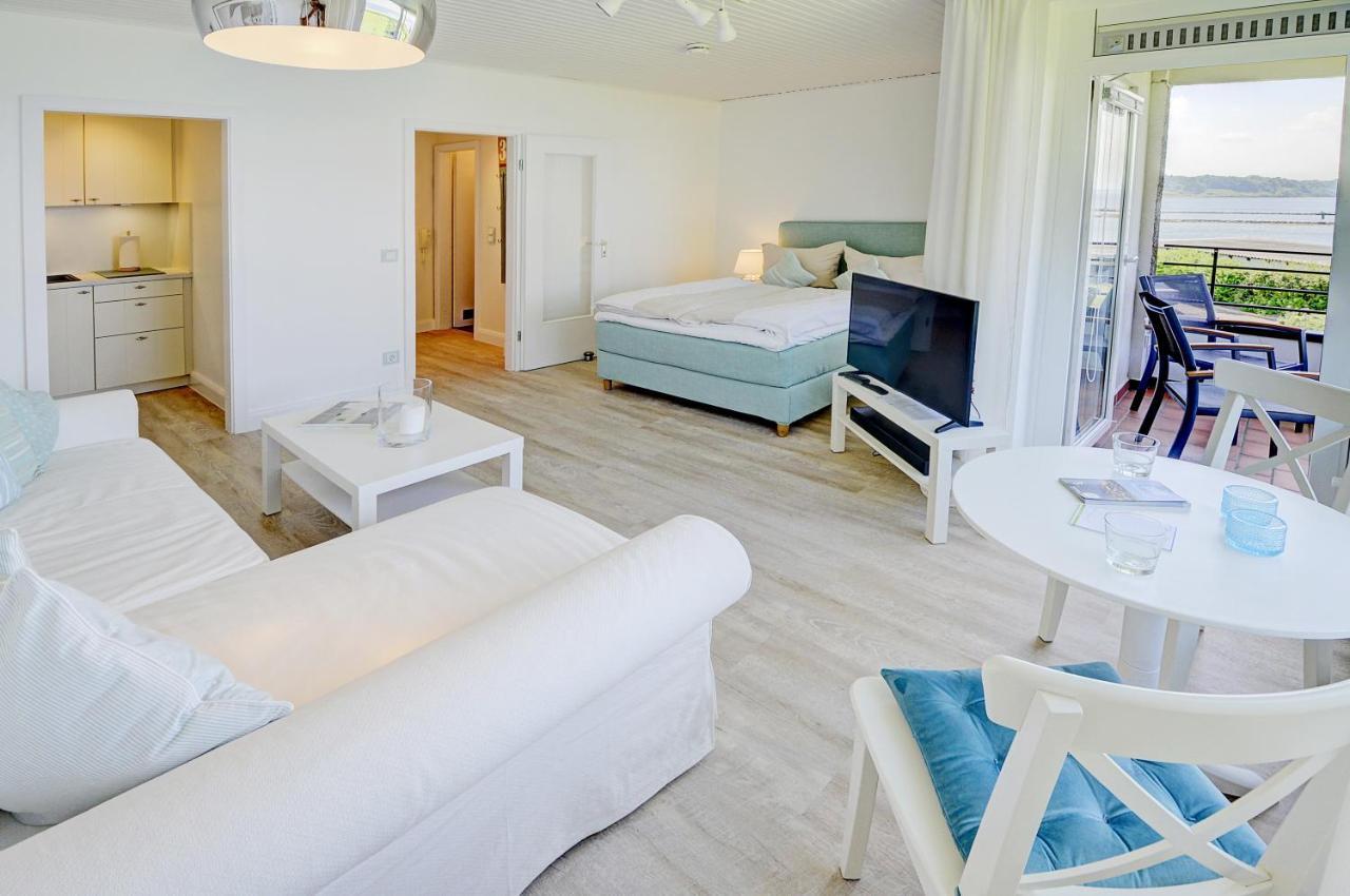 Fewo1846 - Fjordview - Komfortables Studioapartment Mit Balkon Und Meerblick Glücksburg Exteriér fotografie