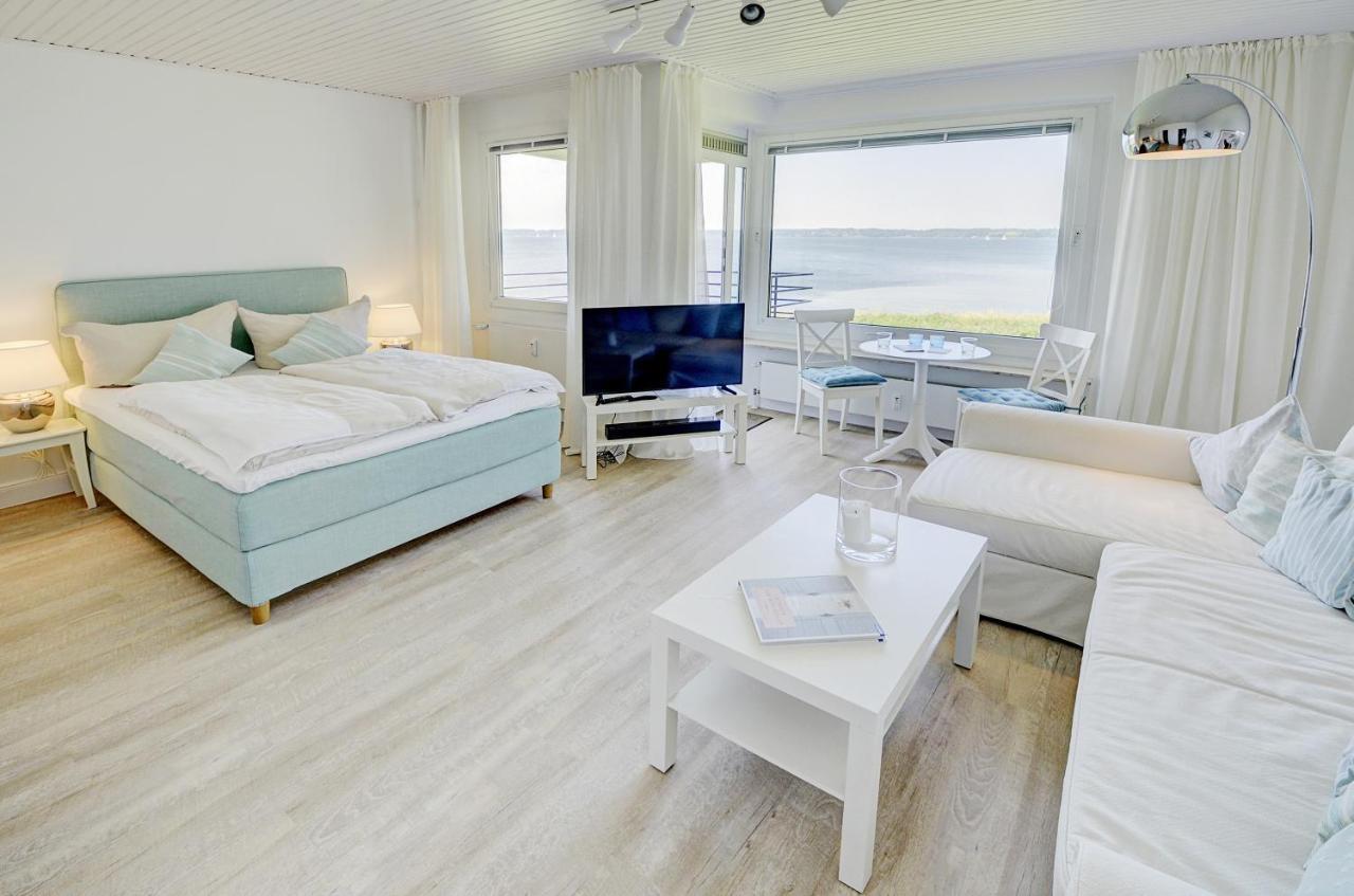 Fewo1846 - Fjordview - Komfortables Studioapartment Mit Balkon Und Meerblick Glücksburg Exteriér fotografie