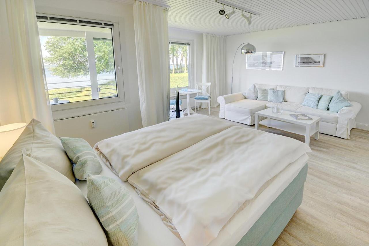Fewo1846 - Fjordview - Komfortables Studioapartment Mit Balkon Und Meerblick Glücksburg Exteriér fotografie