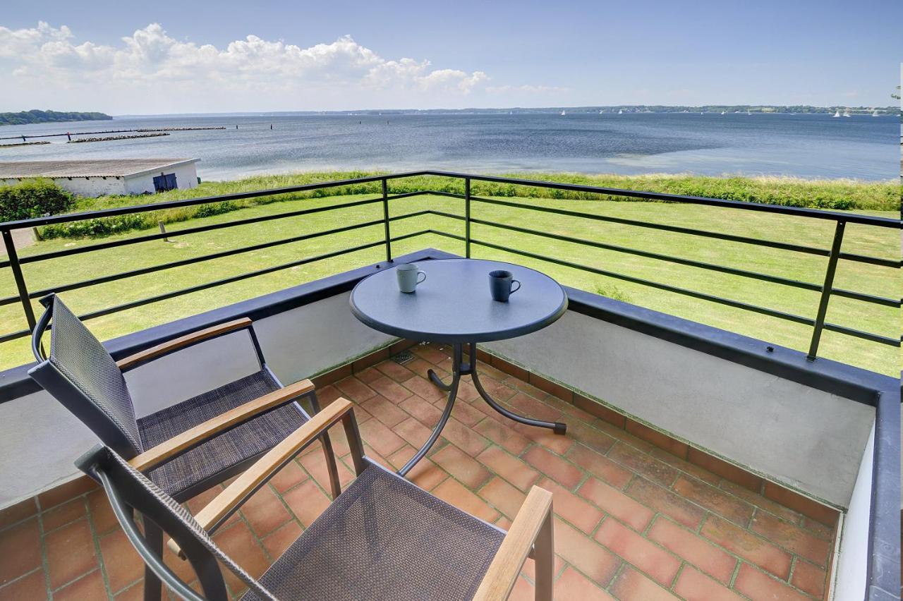Fewo1846 - Fjordview - Komfortables Studioapartment Mit Balkon Und Meerblick Glücksburg Exteriér fotografie